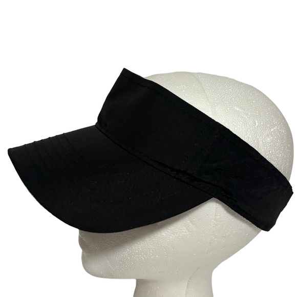 Sun Visor Hi-Viz Black Hook & adjustable loop closure EUC - Picture 1 of 7